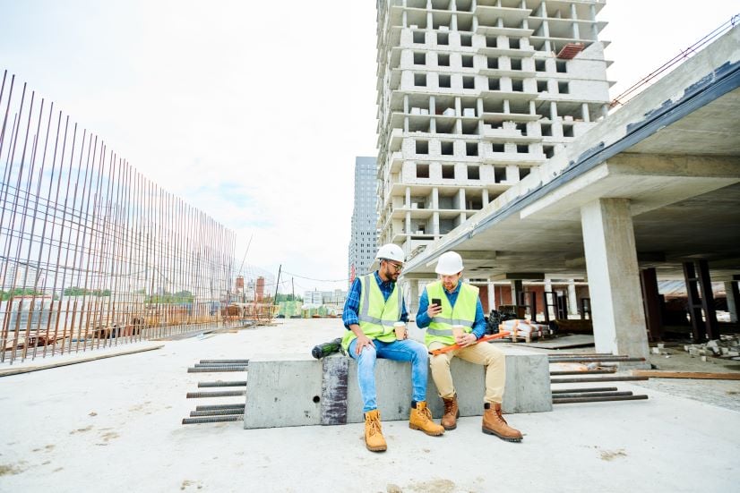 Frontline workers onboarding on phone with buddy