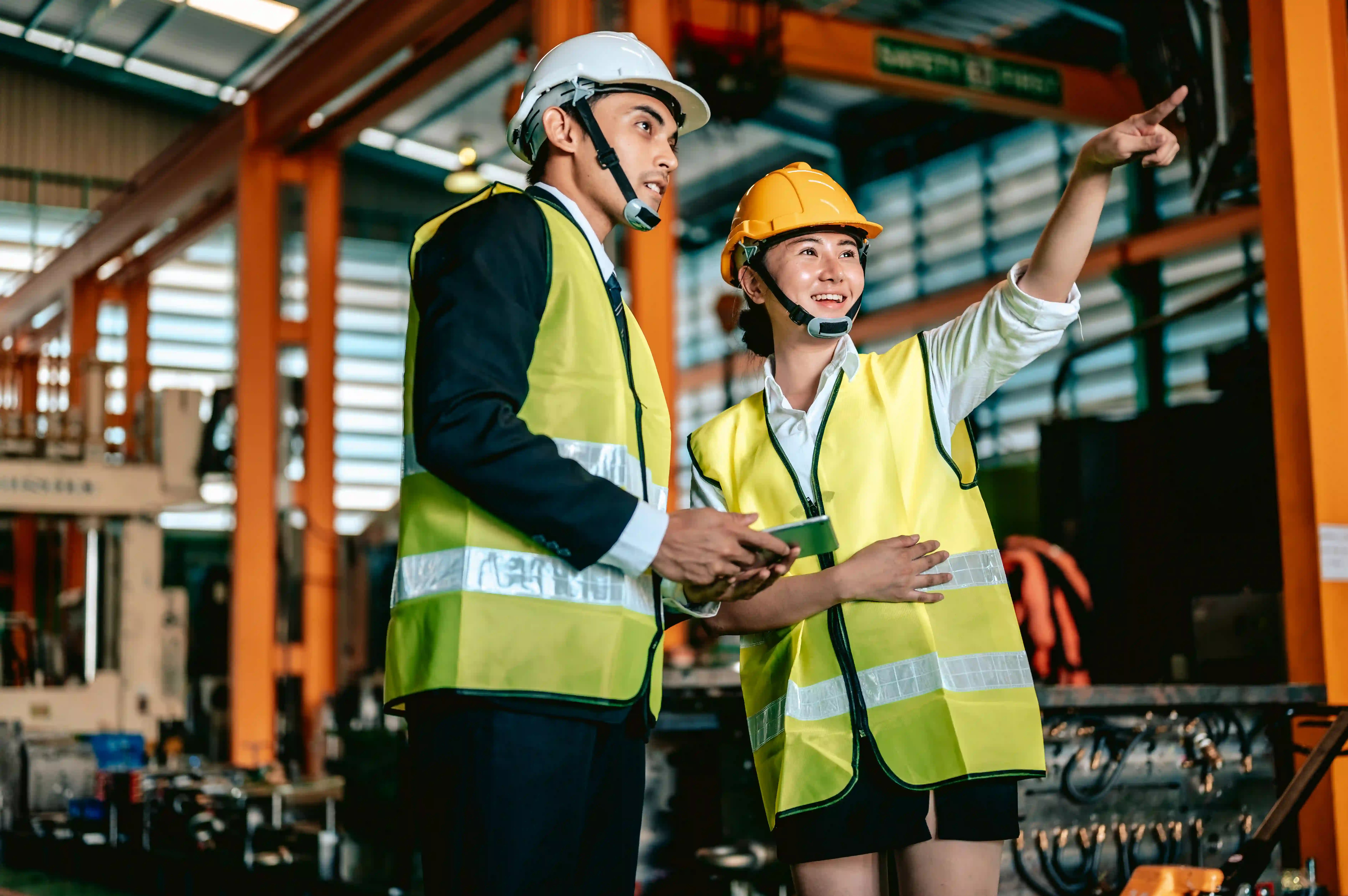 Workplace safety protocols through employee app